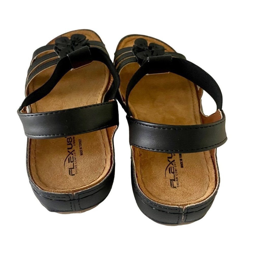 Flexus by Spring Step Black Sandals Size 36 US 5.5 - 6 NEW in Box - Picture 6 of 9